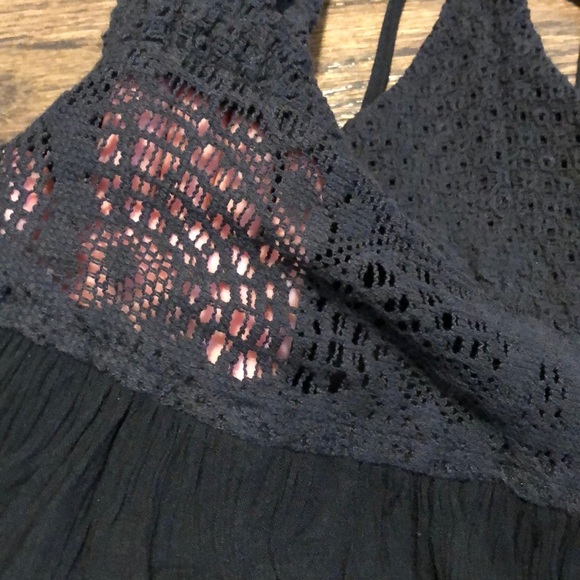 Black Crochet Romper - Picture 4 of 7